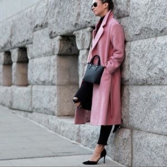 Rachel Zoe Jackets & Blazers - Rachel Zoe Wool Blend Coat Old Rose M